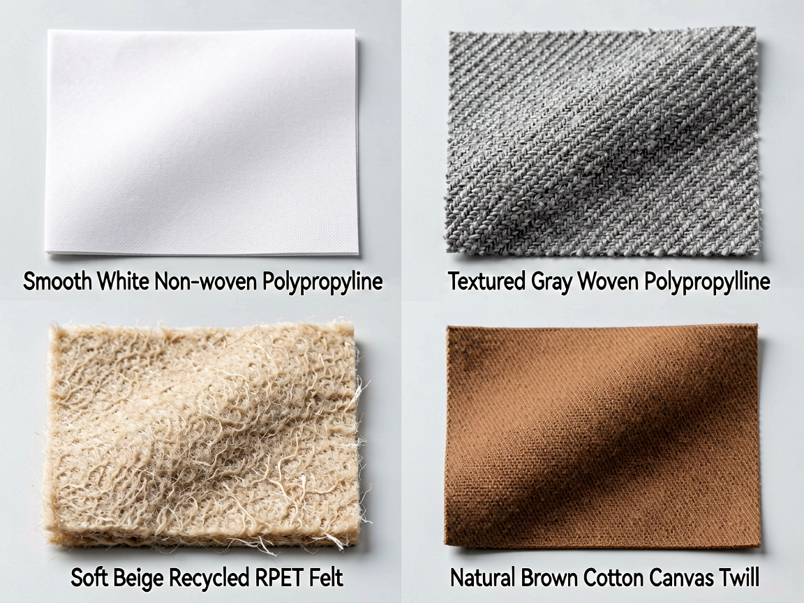 Non-Woven vs Woven PP vs RPET vs Cotton: B2B Material Showdown