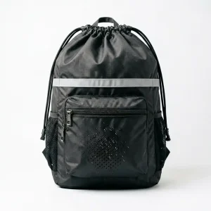 Nylon Drawstring Sport Bag — Water Resistant