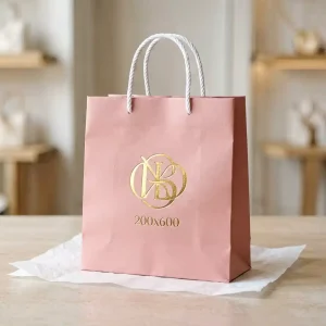 Pink Mailer Boutique Paper Bags — Small Retail